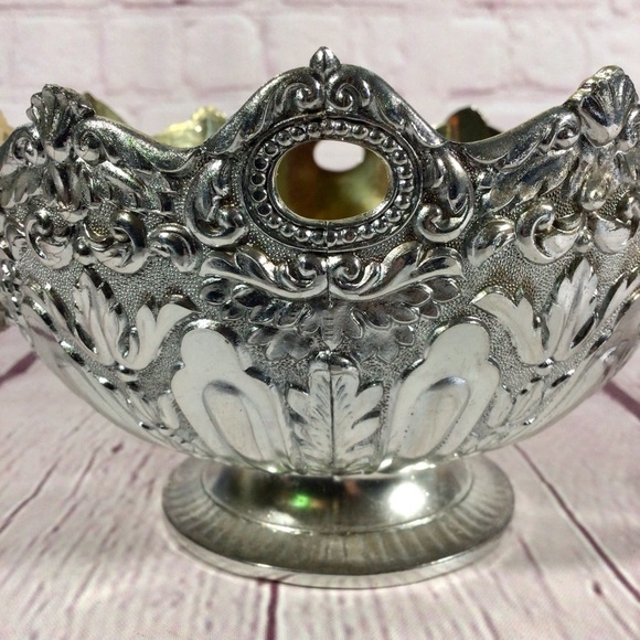 Vintage Leonard No. 963 Monteith Ornate Silver Bowl with Box - Japan - Picture 6 of 11